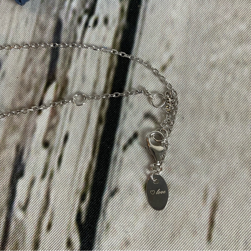 Elda & Co Sterling Silver .925 Heart Necklace Love You To The Moon And Back Gift - Picture 3 of 5